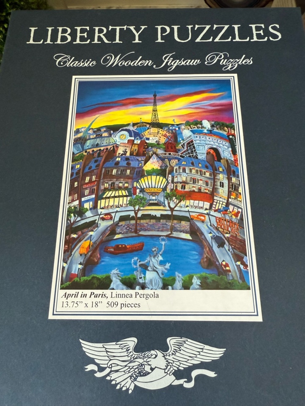 Liberty Puzzlez 'April in Paris' Classic Wooden Jigsaw Puzzle
